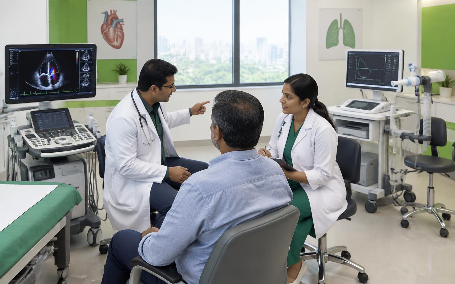 2D Echo, ECG, 4D Ultrasound, PFT & Colour Doppler at Greenview Medical Center